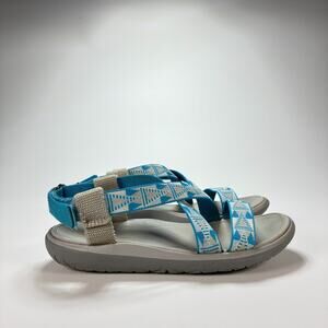 Teva Terra Float Livia Sandals Blue Adjustable Straps Outdoor Women's Size 5.5